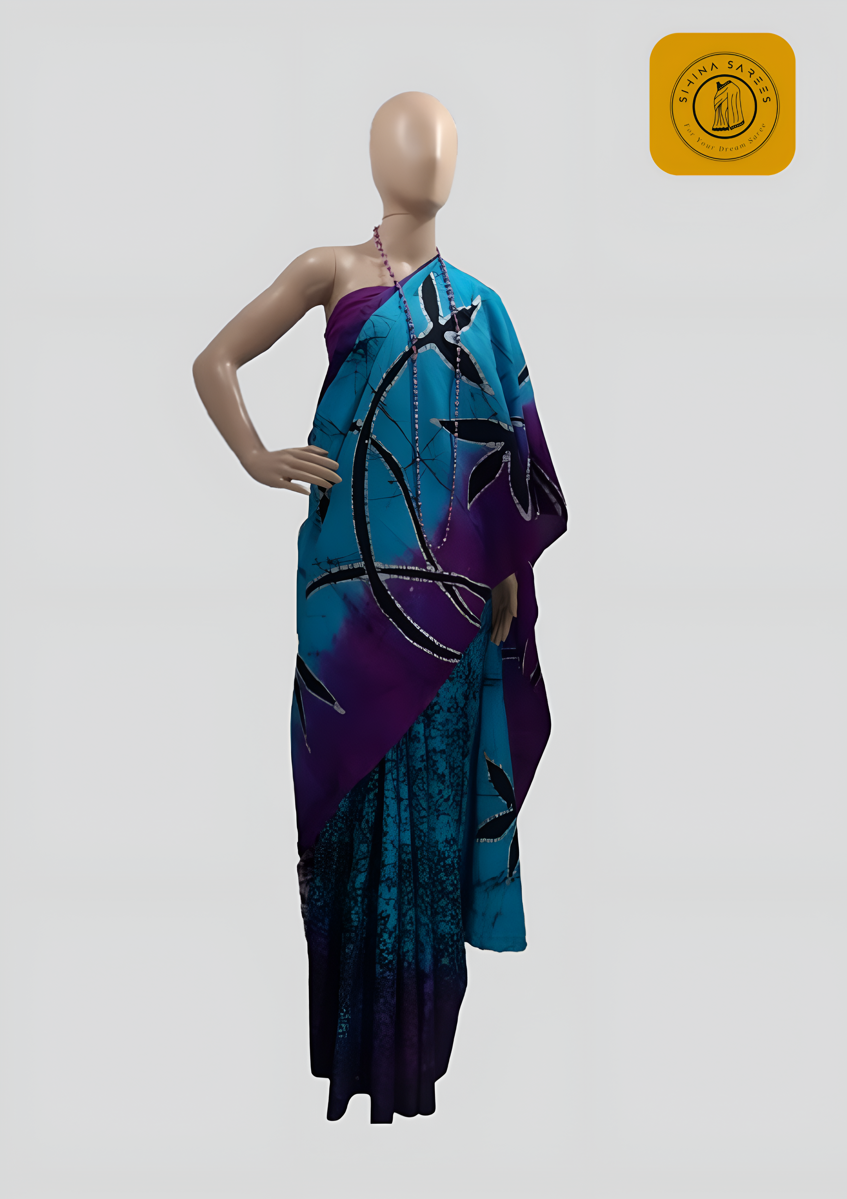 Bathik Multi Colour Saree