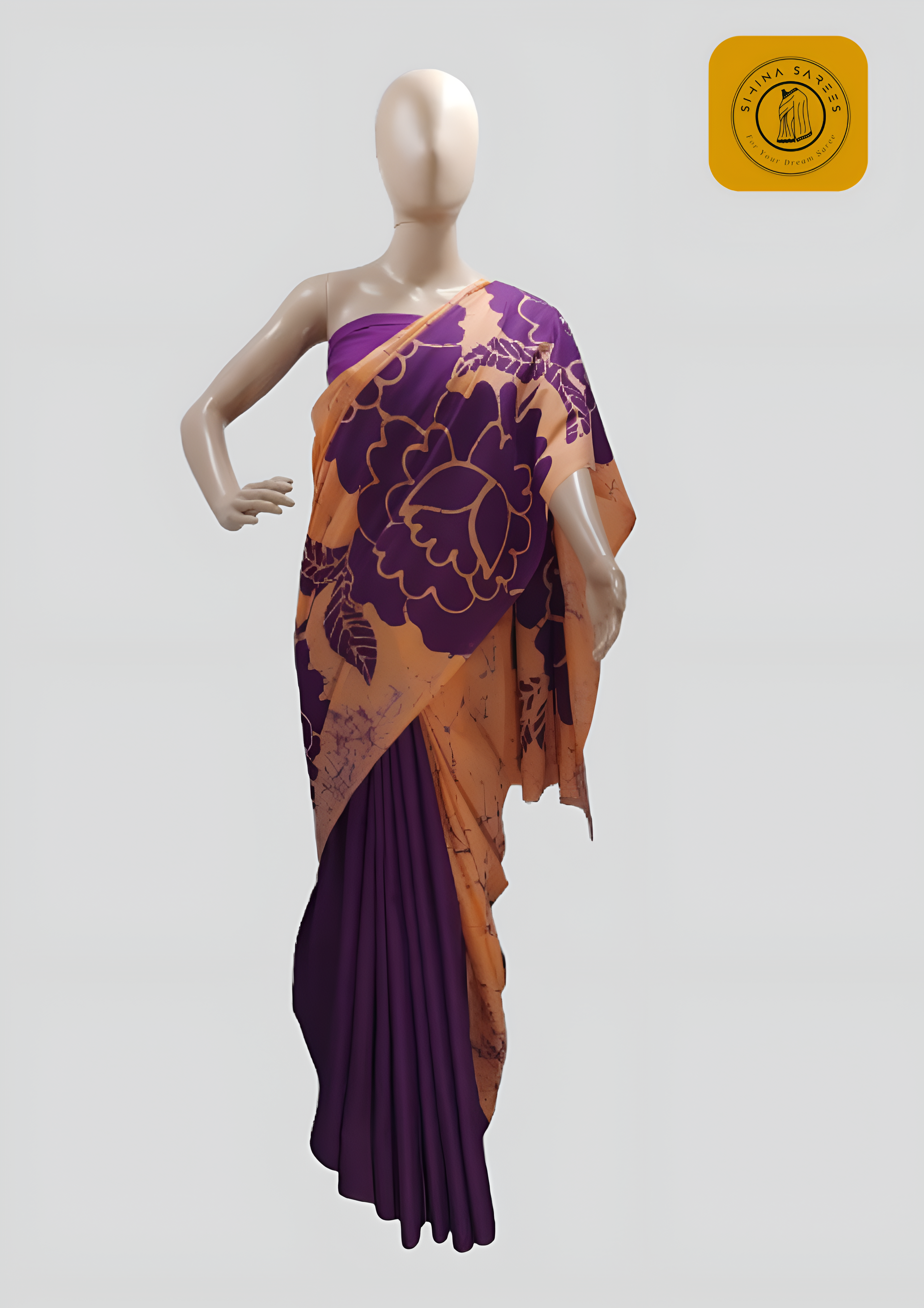 Two Colour Bathik Saree