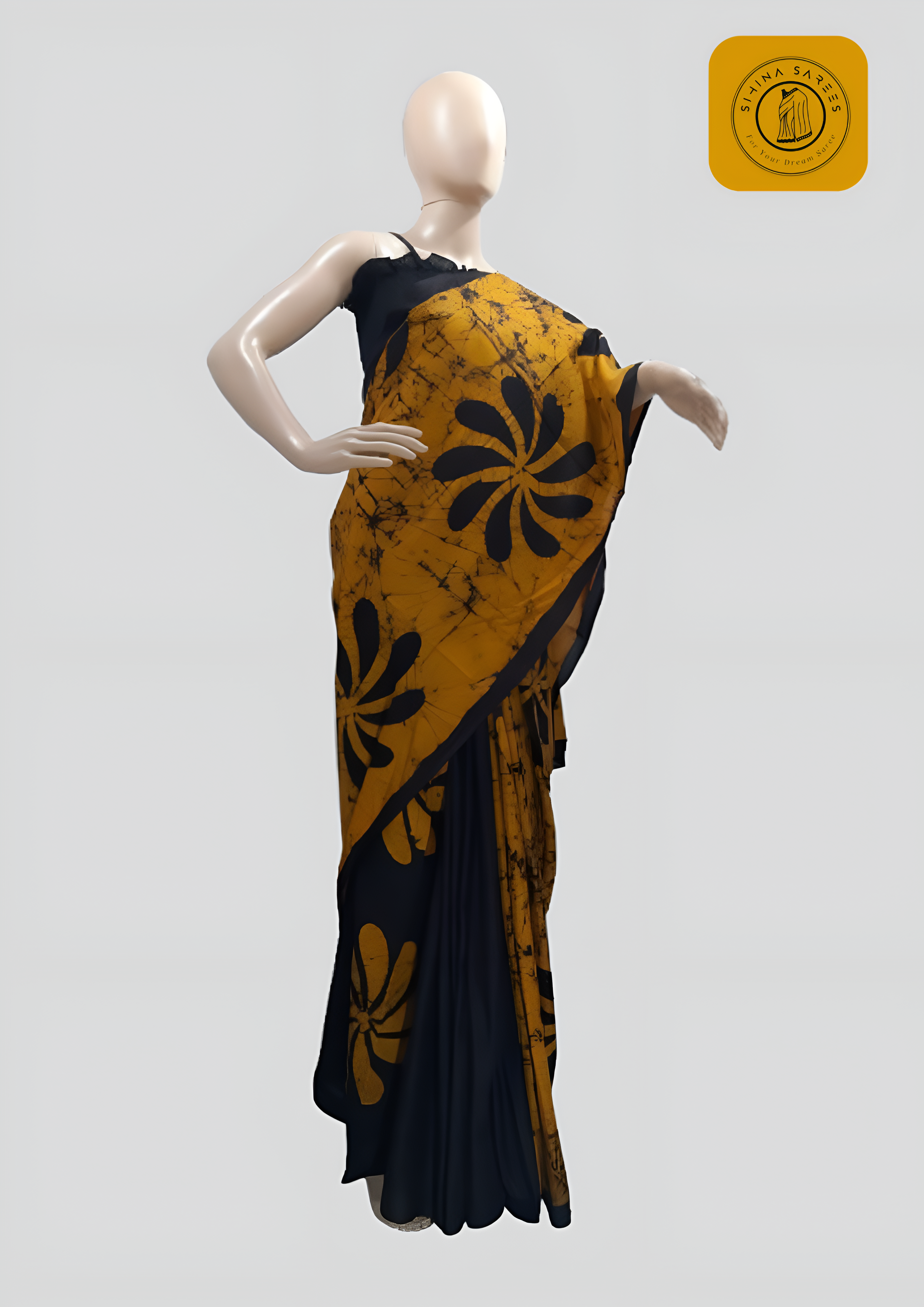 Two Colour Bathik Saree