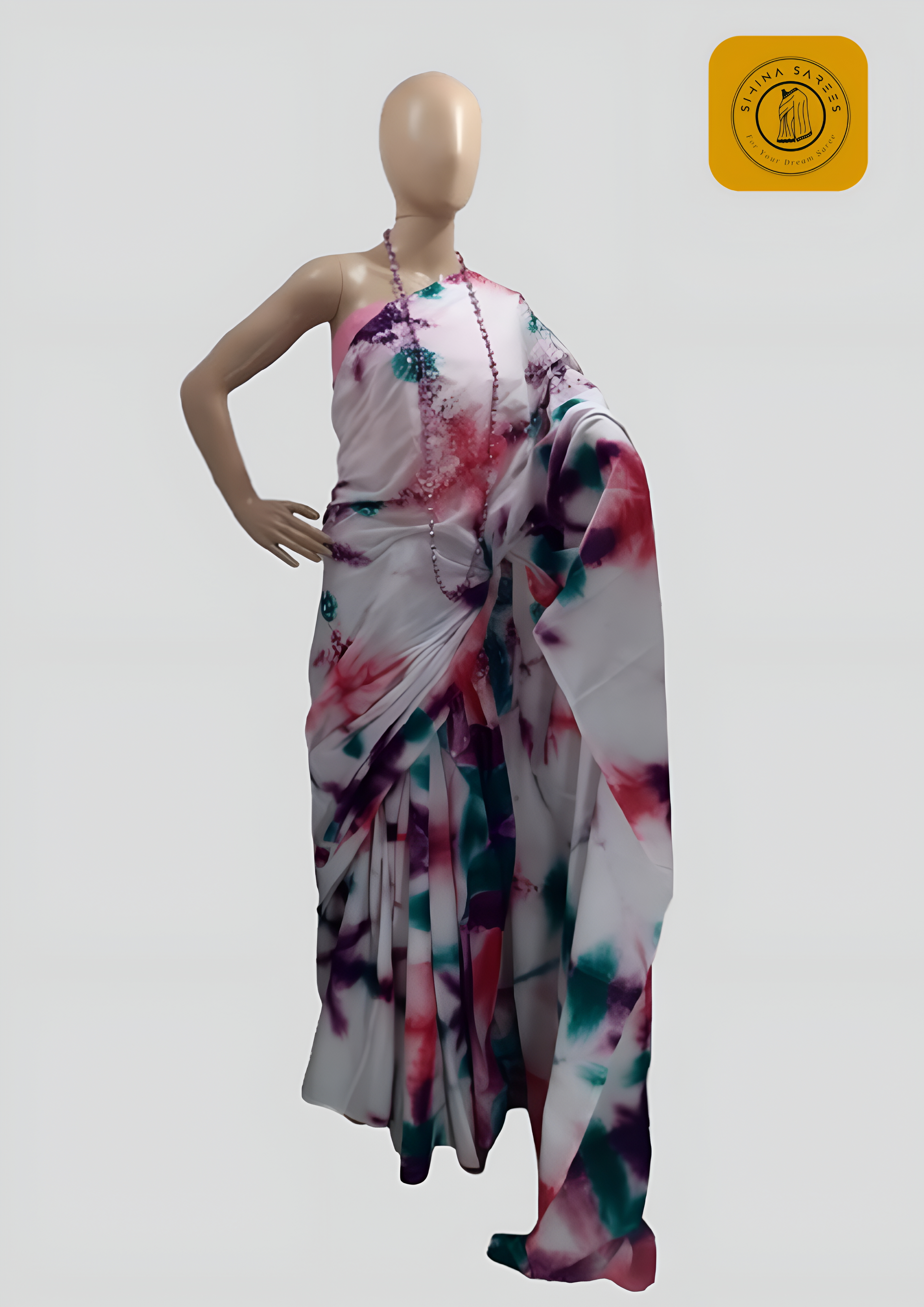 Multi Colour Cotton Bathik Saree